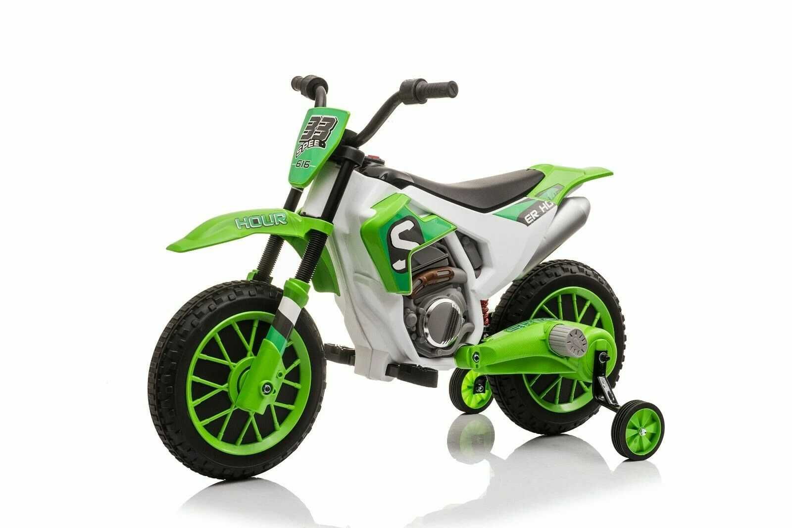 Motocicleta electrica pentru copii Kinderauto BJH022 2x35W 12V #Verde