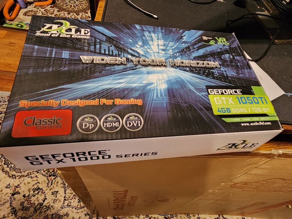 Упаковка от 1050ti axle