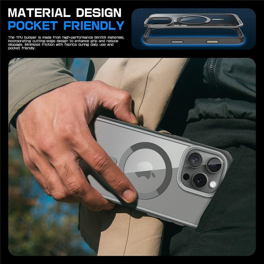 Кейс supcase ub mag magsafe за iphone 16 pro max - сив