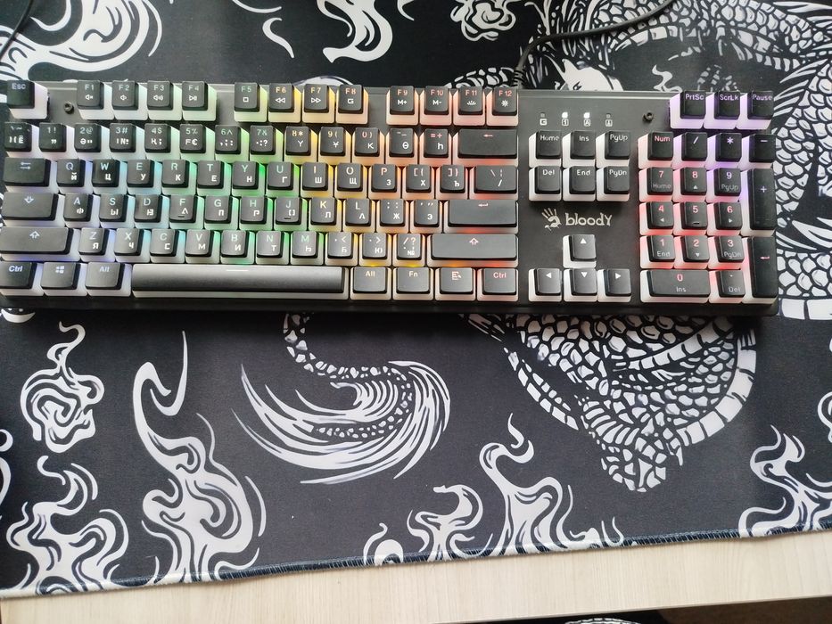 Клавиатура bloody s510r 100% красные свитчи