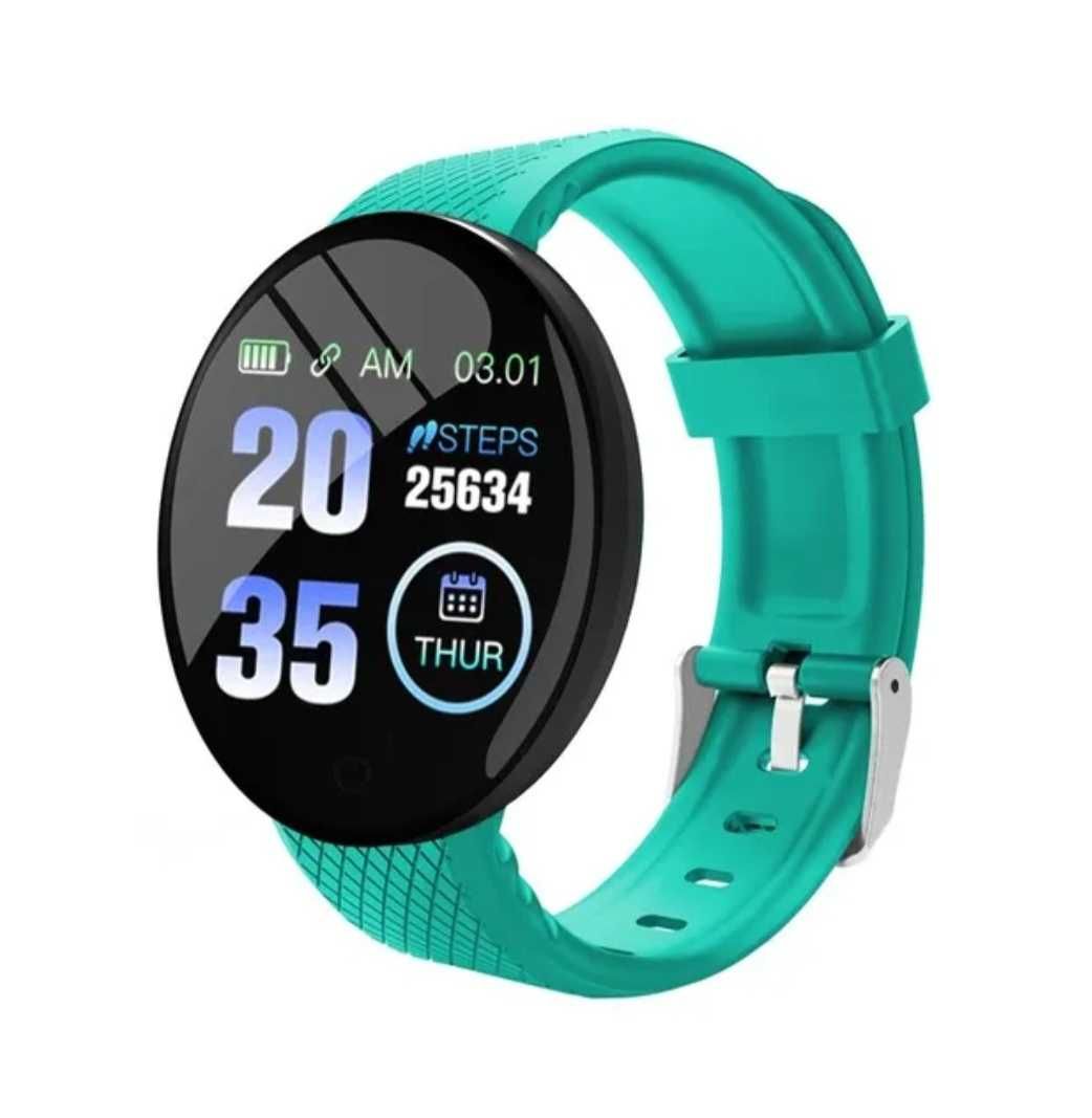 Set Smartwatch + 2Curele Negru-Verde. Vezi apeluri, mesaje, notificări