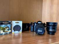 Фотоапарат Nikon D3200 DSLR + 35 mm 1.8 обектив и подаръци