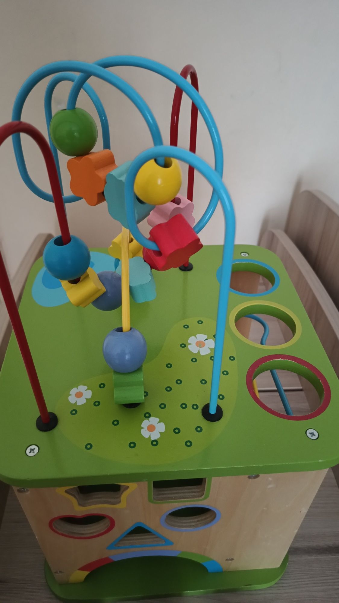 Интерактивен дървен куб Sun baby