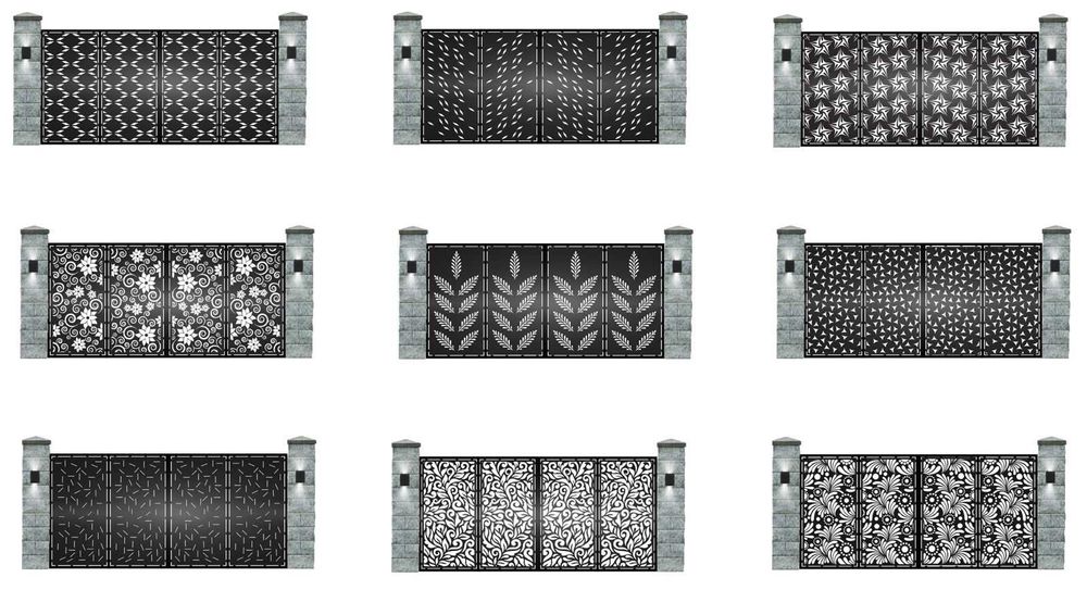 Panouri gard debitate CNC laser