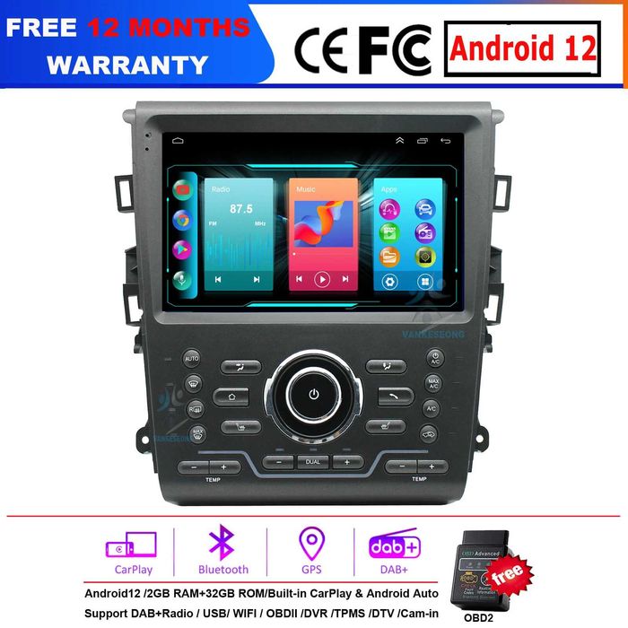 Ford Mondeo MK5 Android 13 Мултимедия