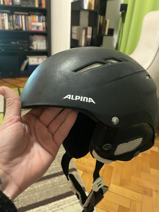 Детска ски каска Alpina и ски очила