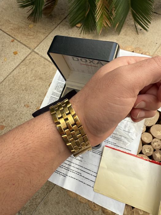 Ceas Doxa Style Quartz - Full Set, Cutie și Acte placat aur