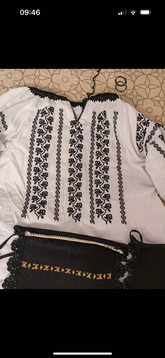 Costum tradițional romanesc - cusut manual