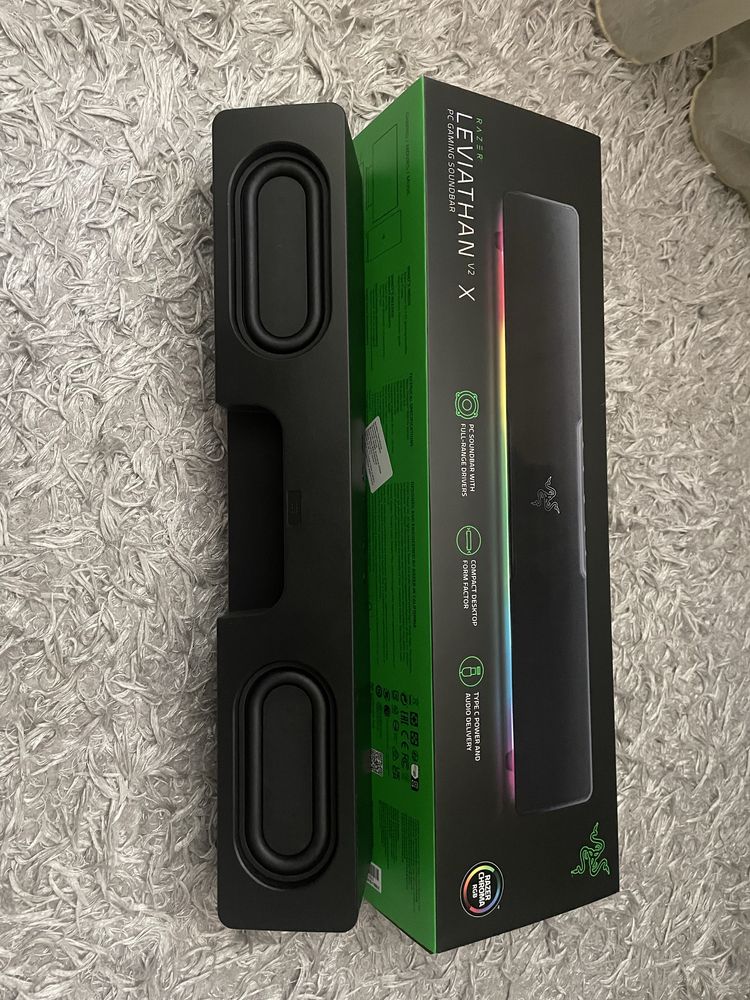 Bluetooth геймърска Soundbar система Razer Leviathan V2 X