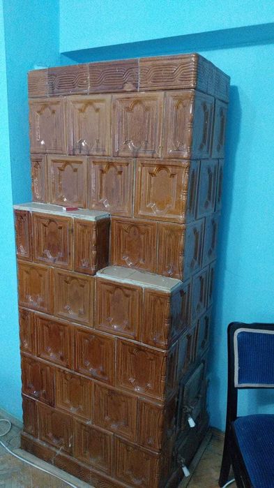 Vand Sobă Teracotă