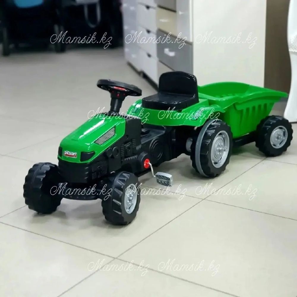 Детский педальный трактор с прицепом (новый), два цвета