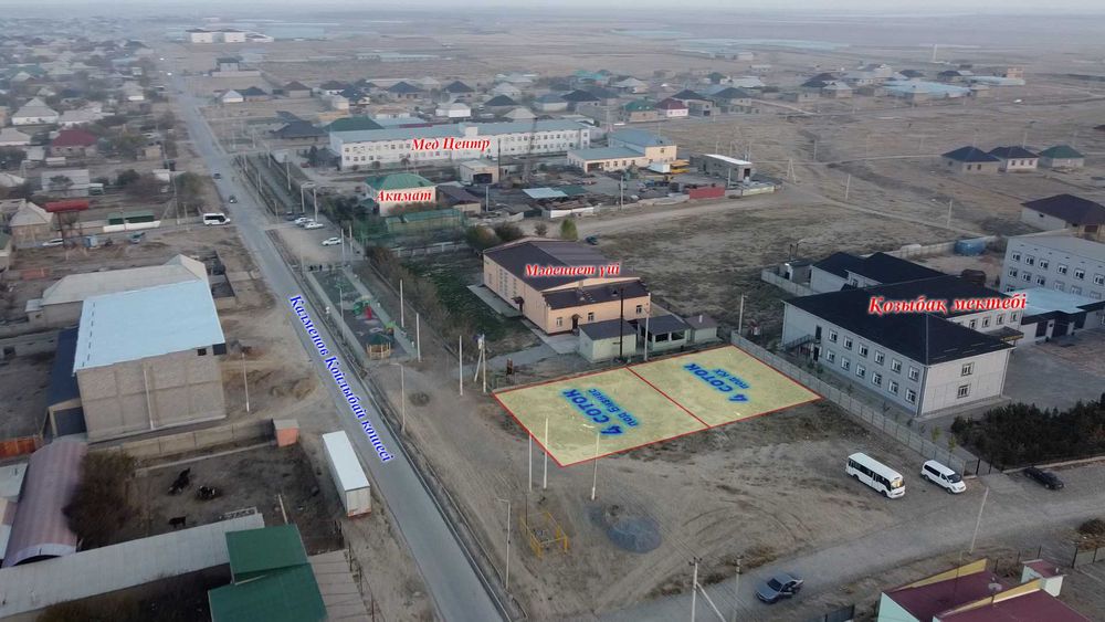 Участок Сатылады Под Бизнес Шубарсу е/м, Қалменов Қойлыбай көшесі