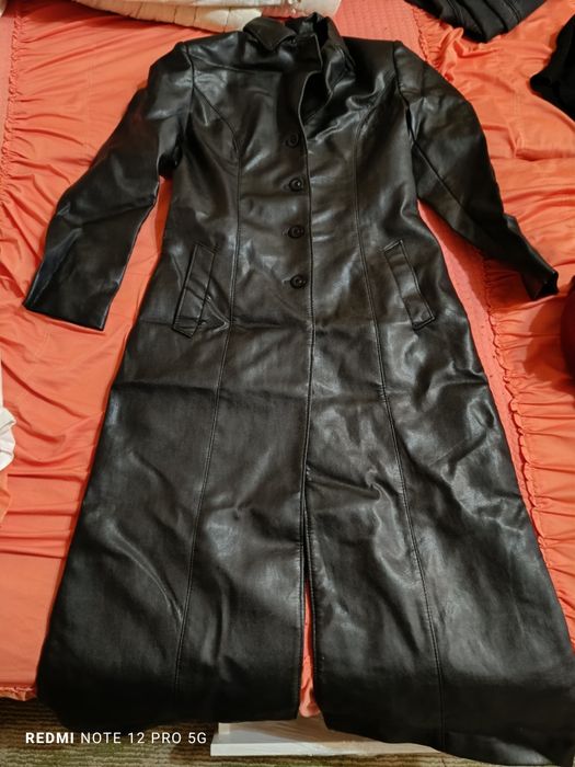 Дамски кожен шлифер