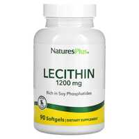 Лецитин, Nature's Plus, 1200 мг, 90 мягких таблеток