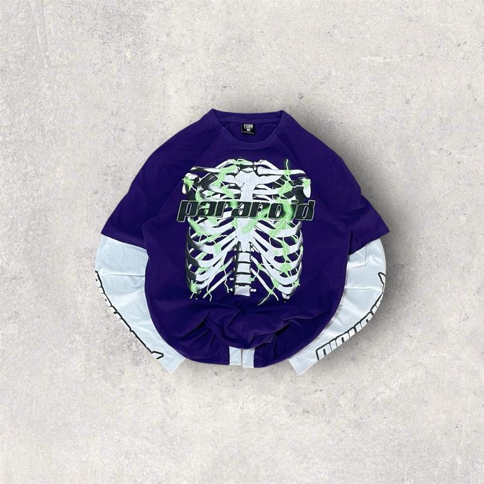 bluză cu imprimeu, bărbați mărimea S mov