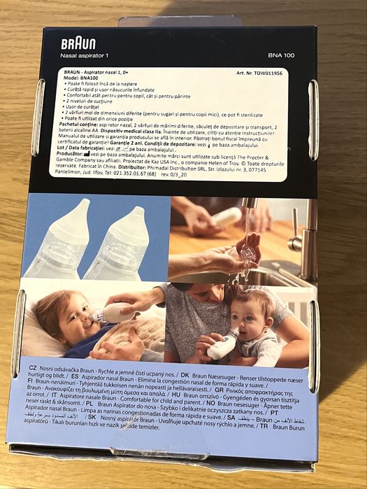 Aspirator nazal bebelusi Braun