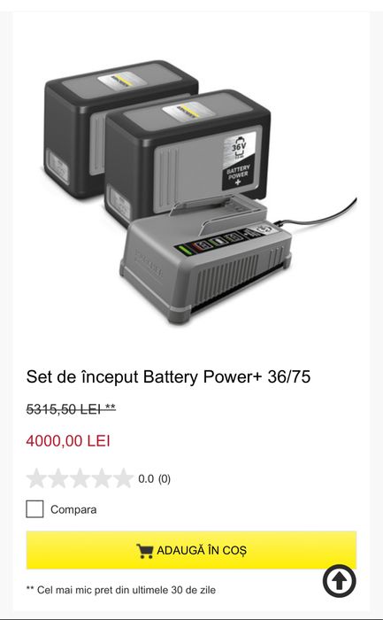 Suflanta Karcher + 2 Acumulatori Karcher + Incarcator // NOI NOUTE //