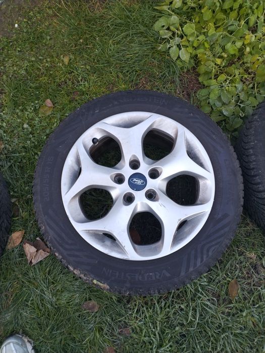 Jante aliaj Ford 16" originale, cauciucuri iarna 205/55/16