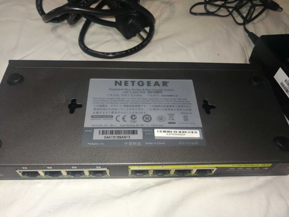 Суич Gigabit POE switch Netgear GS108PE