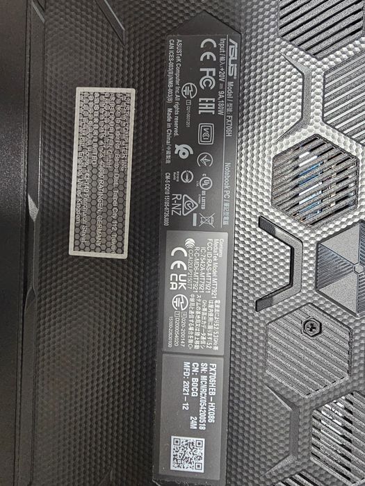 Asus tuf gaming F17 FX706H