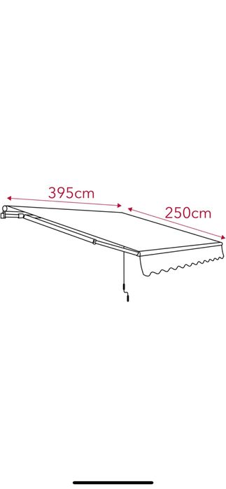 Copertina /pergola/marchiza 4m manuala