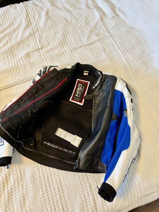 Geaca moto piele Held Safer + pantaloni marimea 50 Combinezon