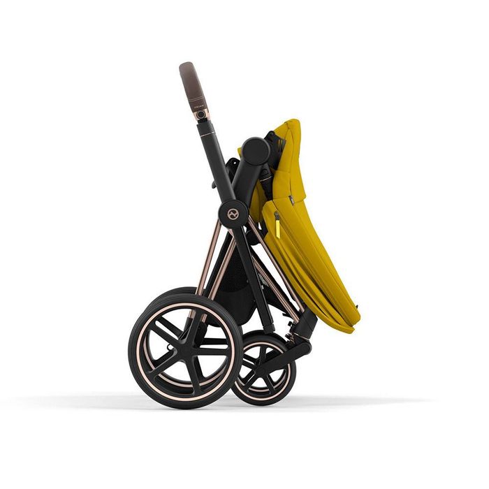 Нова! Количка Cybex Priam Mustard Yellow (зимен и летен кош)