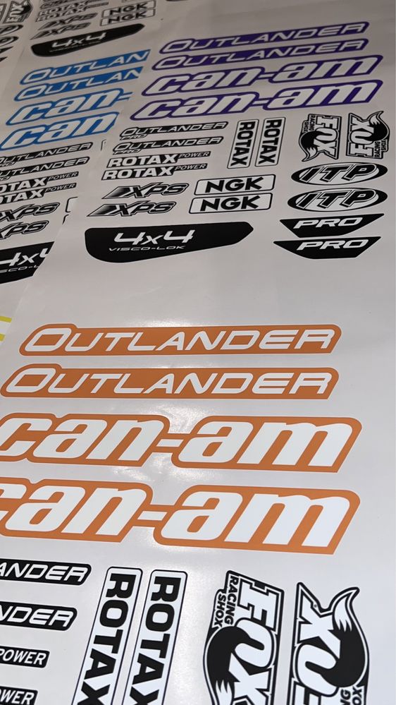 ATV Stickere CAN-AM Outlander, laminate, STOC NOU