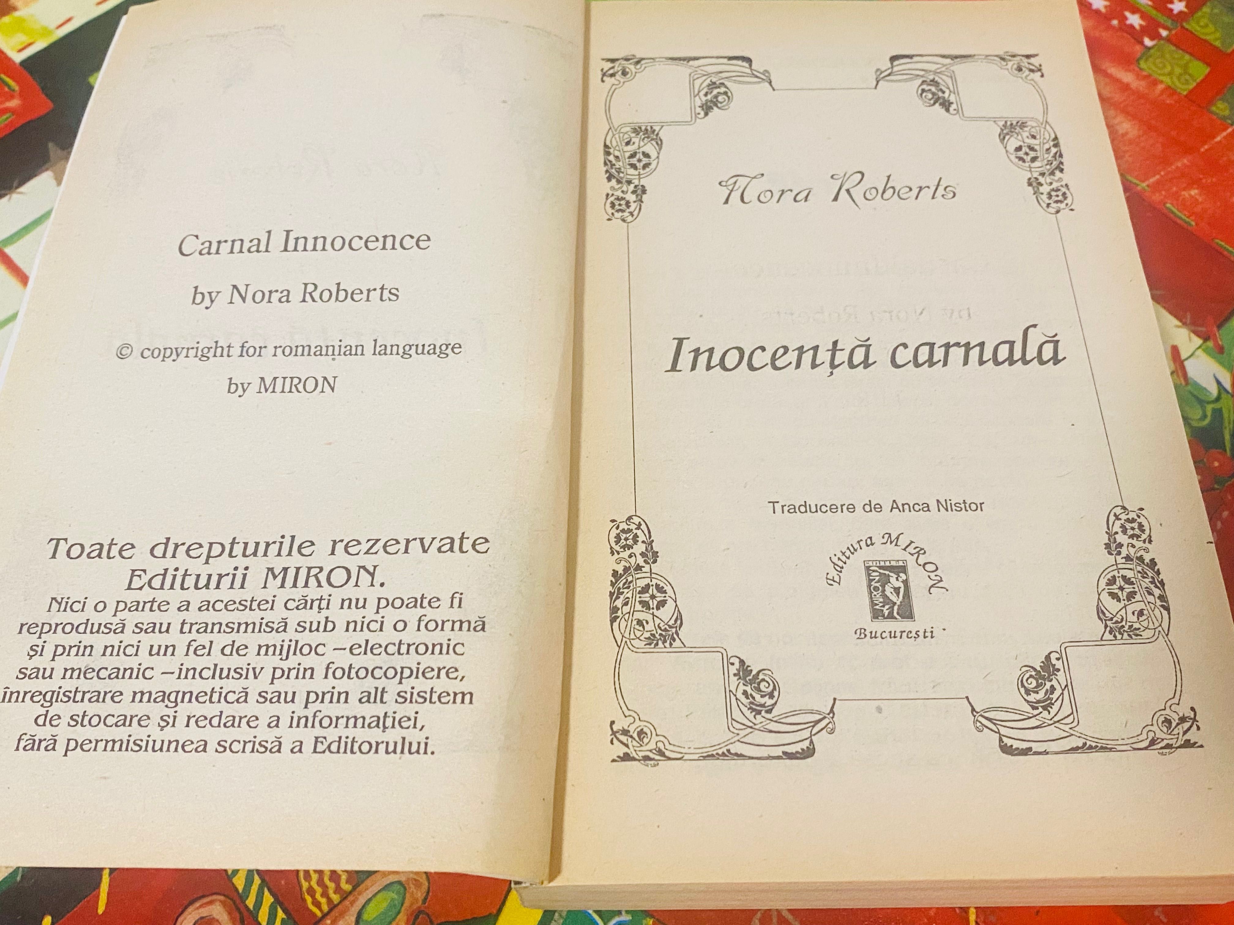 Inocență carnală- Nora Roberts.