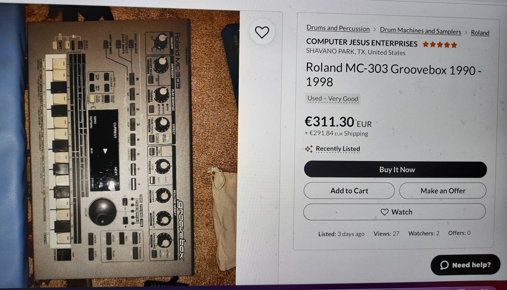 Roland groove box Mc 303