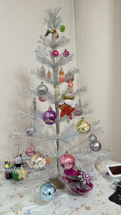 Елка советская с игрушками 110-115см