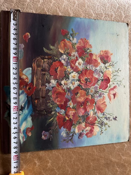 VANDUT - tablou cu maci pictat manual