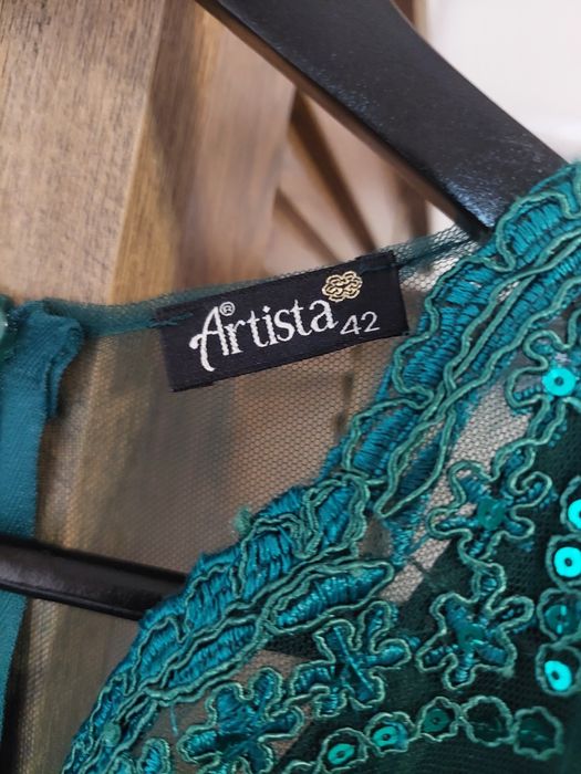 Rochie midi verde smarald, Artista, 42