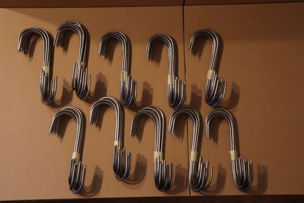 Super pret pentru carligele inox pentru afumatoare/ 50 buc