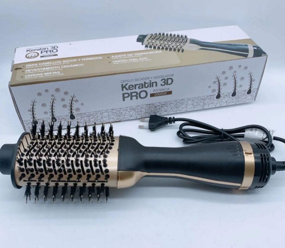 Електрическа четка за коса за прически Cepillo 3D Pro keratin