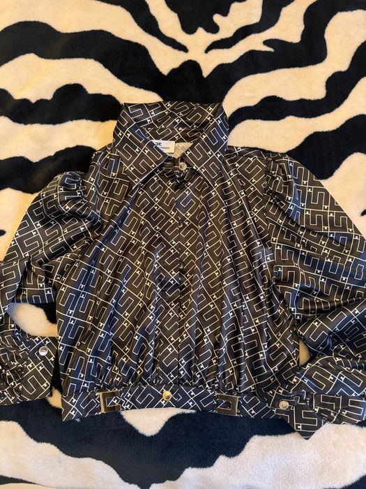 Сет Elisabetta Franchi-къса кроп риза и панталон