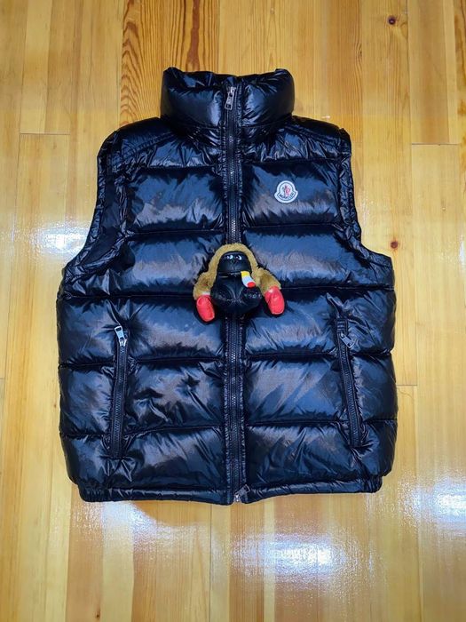 Жилет Moncler | Черный Глянец | Пуховик | Идеальное состояние