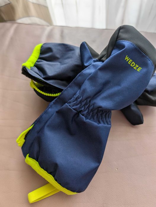 Mănuși schi cu 1 deget călduroase și impermeabile pentru copii