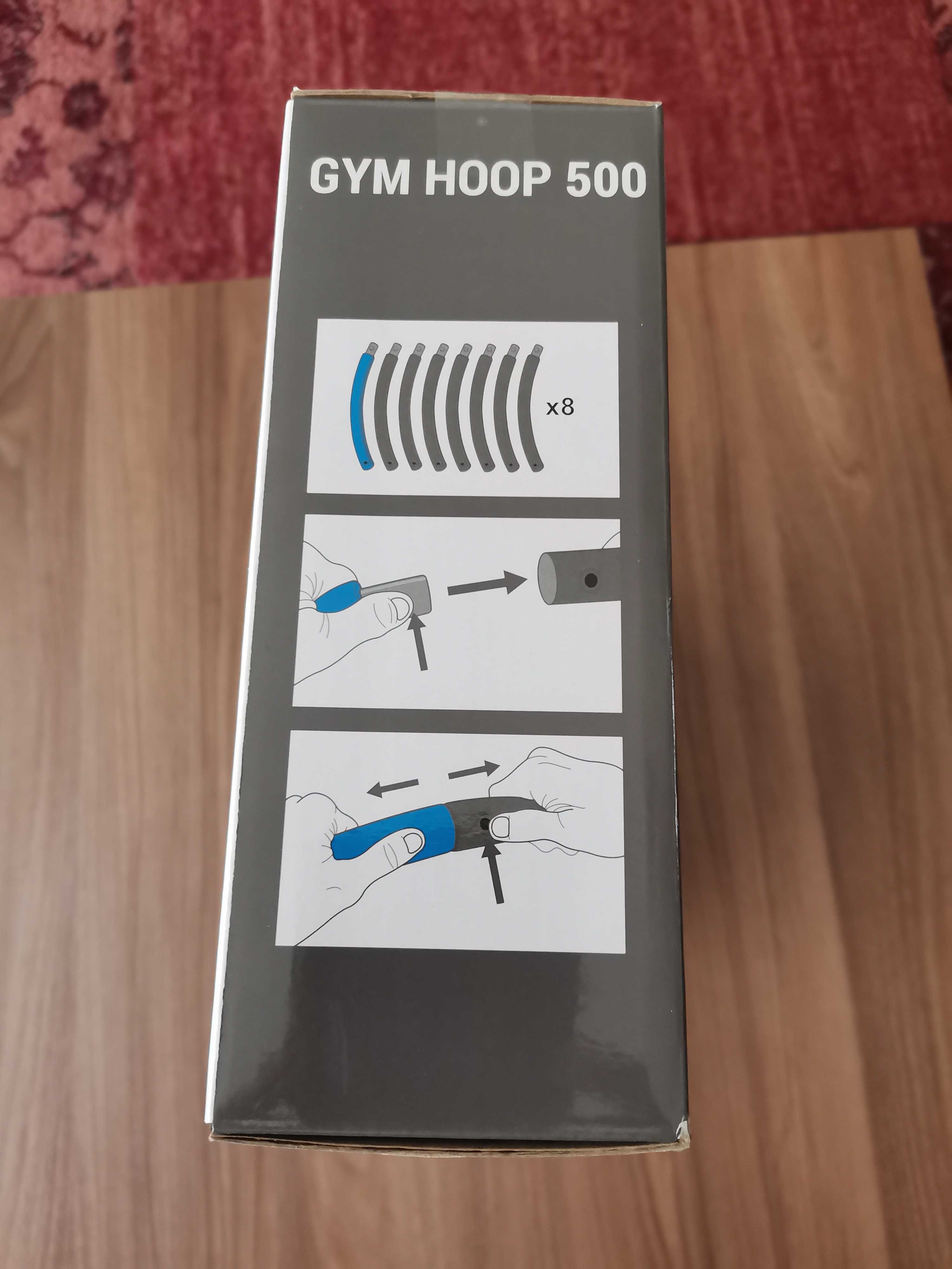 Фитнес обръч за отслабване пилатес GUM HOOP 500 domys 90 см 8 секции