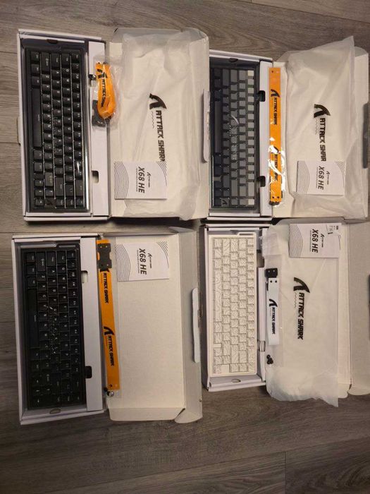 Attack Shark X68 HE – mecanica 65% Hall Effect, Rapid Trigger, 8000Hz