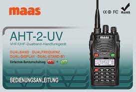 Statie emisie receptie, transceiver portabil VHF/UHF, MAAS AHT-2UV
