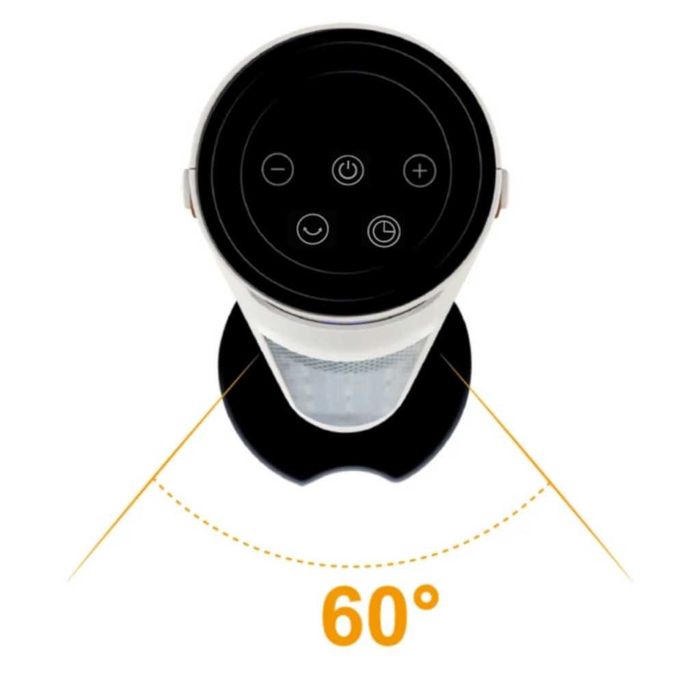 Вентилаторна печка 2в1 с керамичен нагревател, дист. LED дисплей–1500W