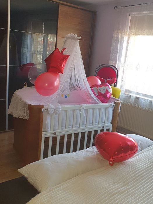 Бебешко Легло-Люлка от масив бук .