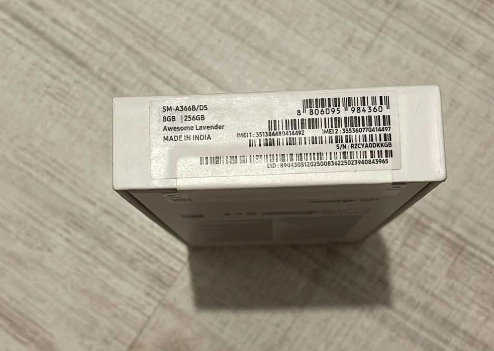 Telefon Samsung A36, Dual SIM, 8GB RAM, 256GB, 5G, Awesome Lavender