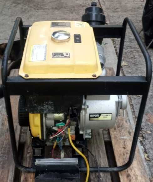 Motopompa Diesel Kipor KDP 30EX 3", 30mc/h, pornire la cheie