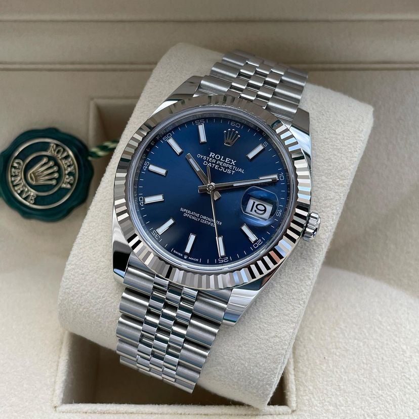 Ceas Rolex Date-Just blue dial 41 mm