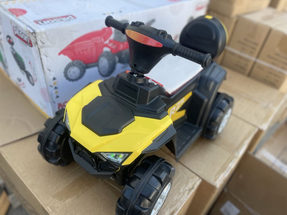 Atv electric copii Nichiduta Race Red 35W cu scaun din piele