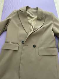 Пиджак женский коричневый