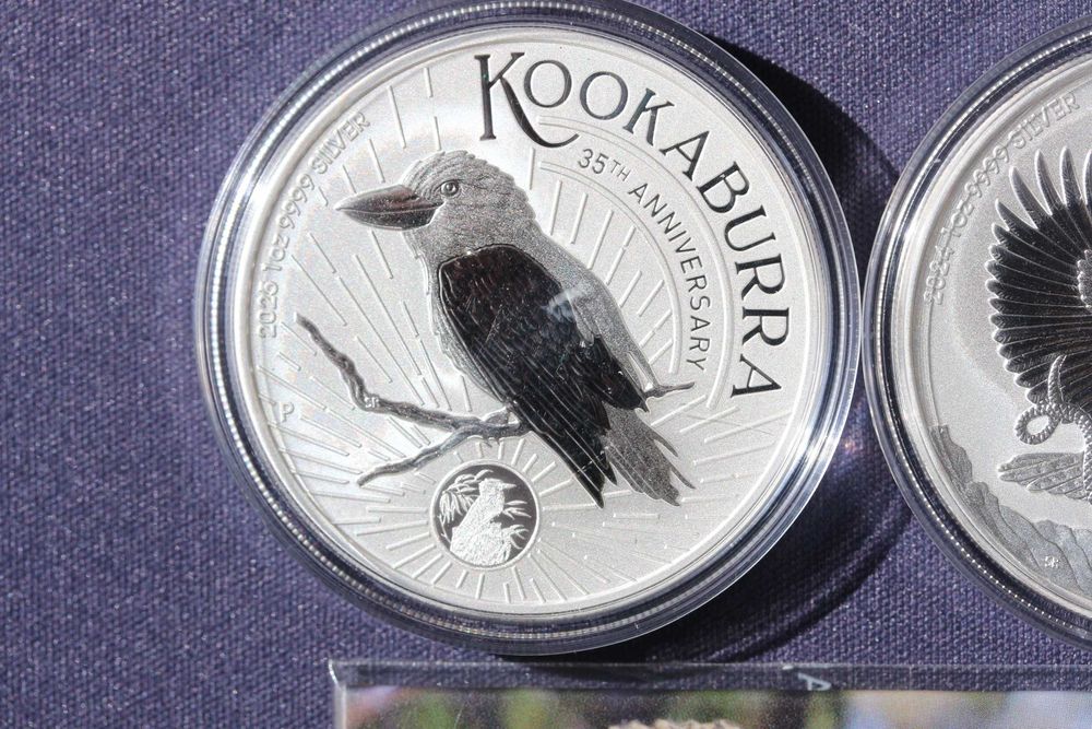 Инвестиционни сребърни монети, Лунар, Панда, Кукабура. 1 унция /oz