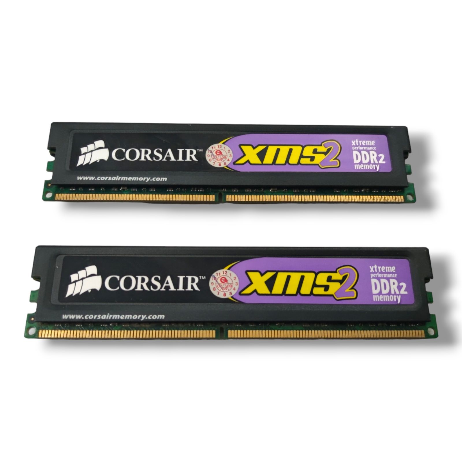 Оперативная память Corsair 1 ГБ DDR2 800 МГц DIMM CL5 CM2X1024 2 штук